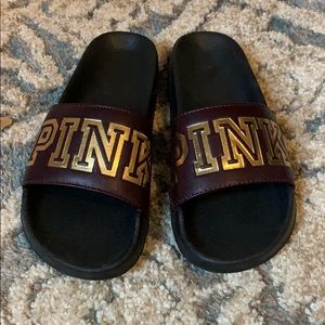 Medium VS Pink maroon slides